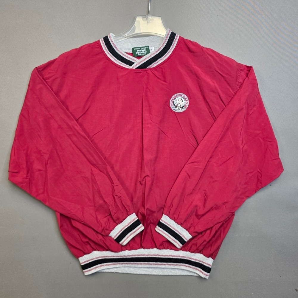 Vantage Windshirt Men's Stockbridge Golf Collection Pullover Red Small
